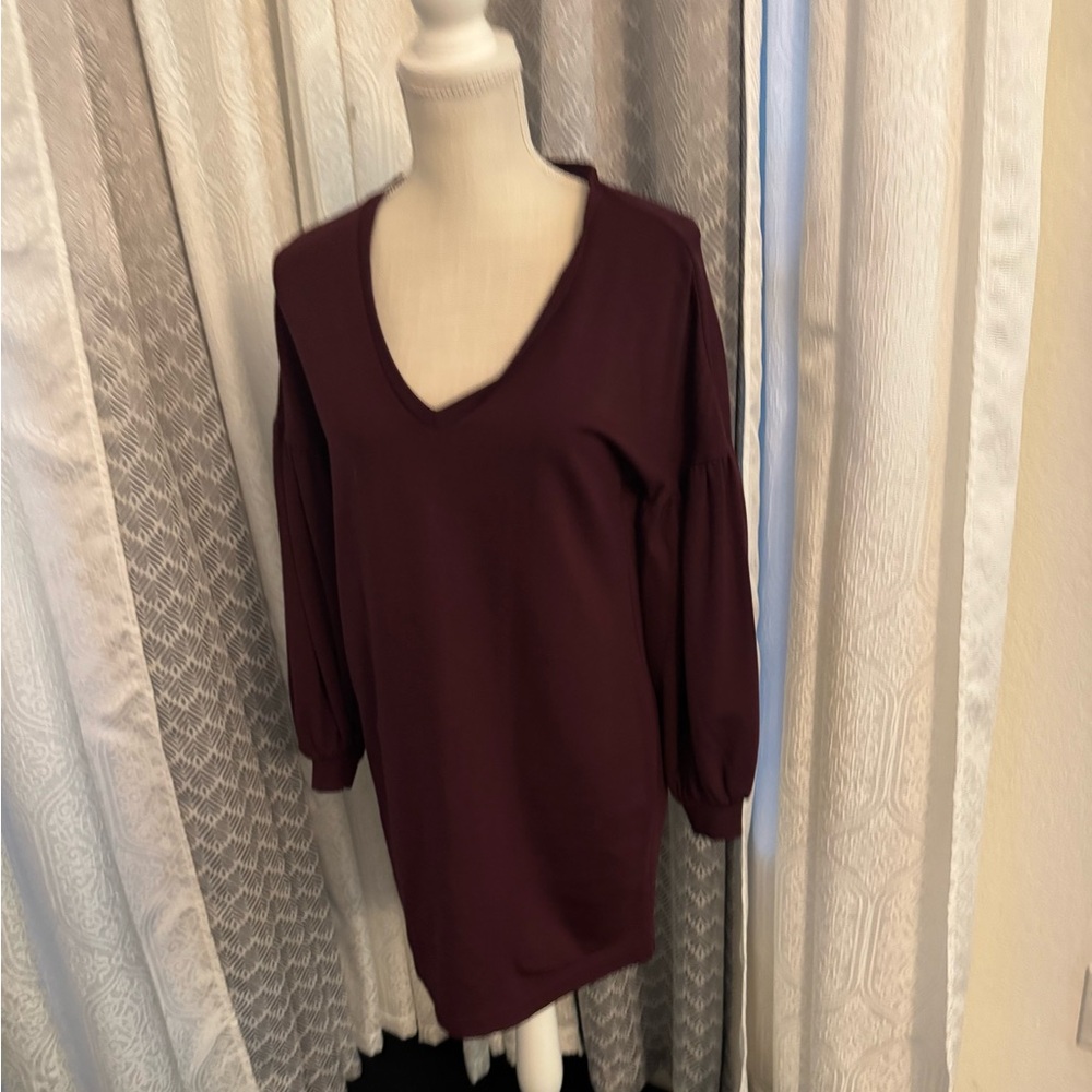 Long sleeve mini dress